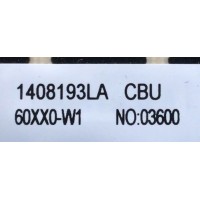 LED DRIVER PARA TV LG / NUMERO DE PARTE 1408193LA / 5800-D60XX0-W100 / NUMERO DE PANEL LC600DUK-SGE1 